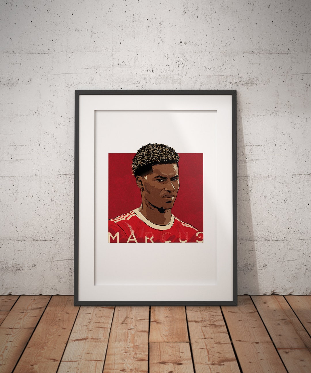 Marcus Rashford Manchester United England Illustration - Etsy Australia