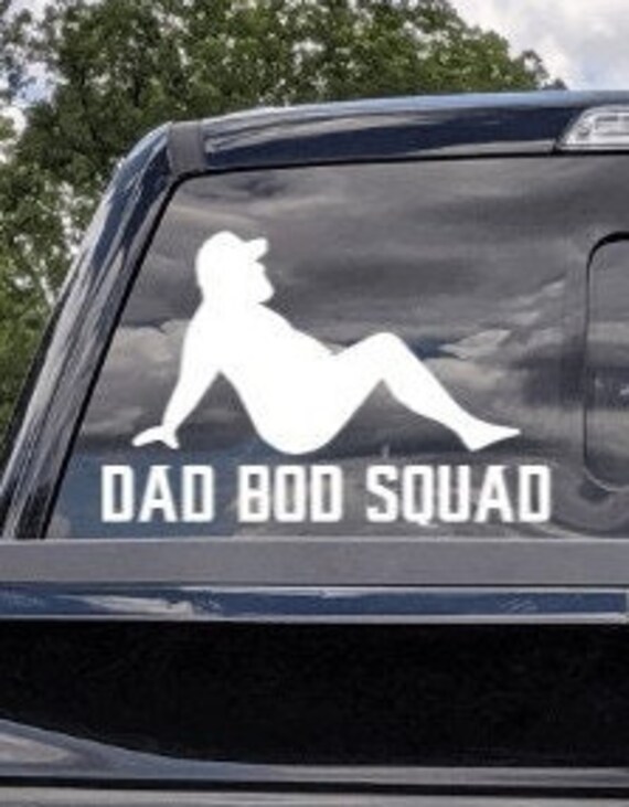 Dad Bod Squad Funny Inappropriate Truck Car Window Decal Etsy UK