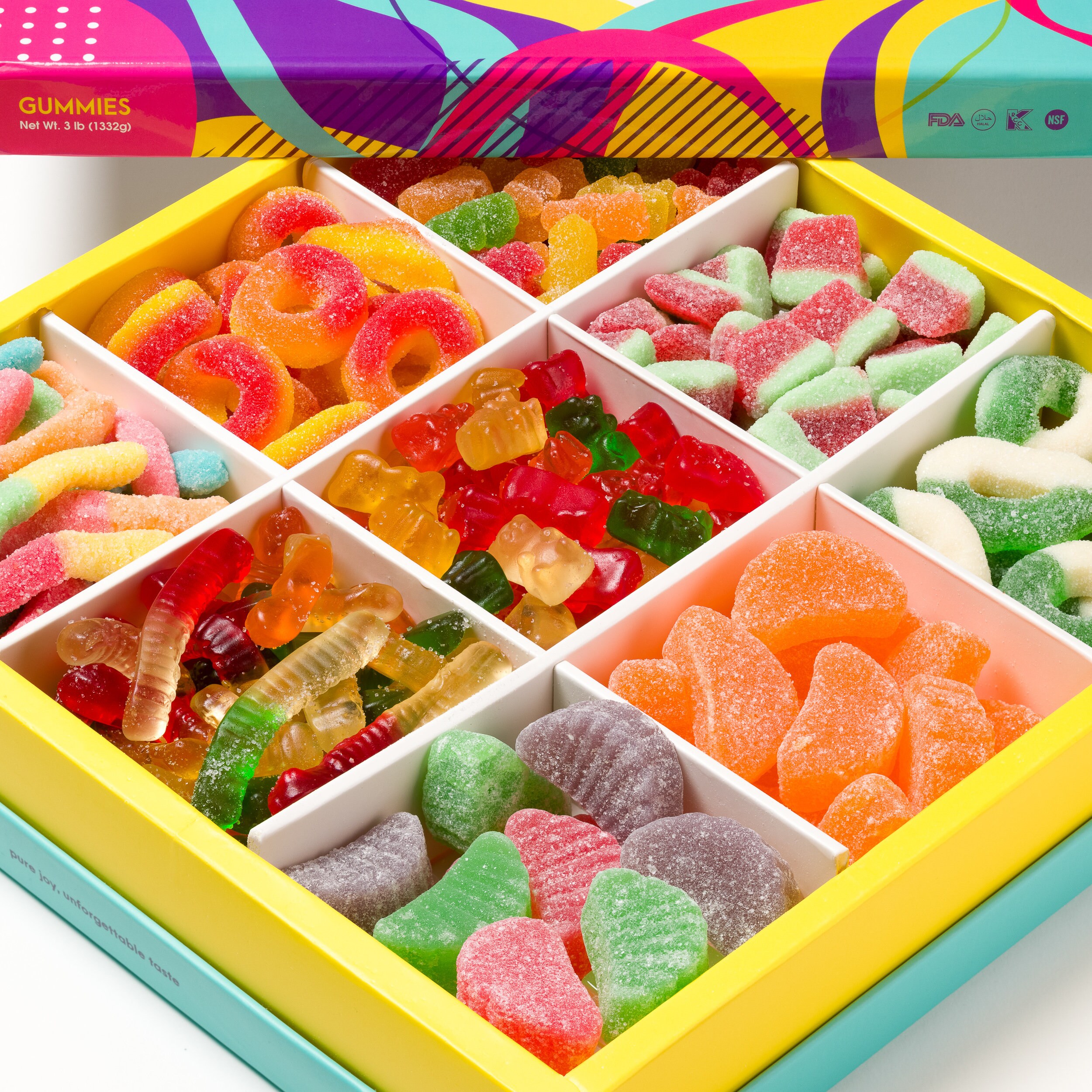 Candy Gift Box Sweets Gift Box Gourmet Candies Birthday Etsy