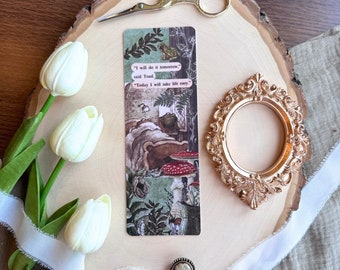 Frog and Toad Bookmark Aesthetic Frog Bookmark Cottagecore Bookmark today i will take life easy bookmark quote