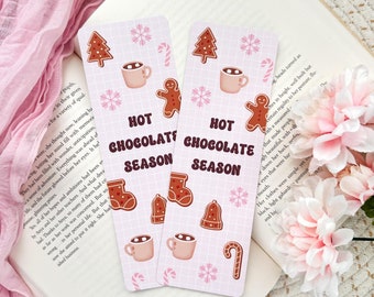Hot Chocolate Season Bookmark: Cozy Winter Reading Accessory