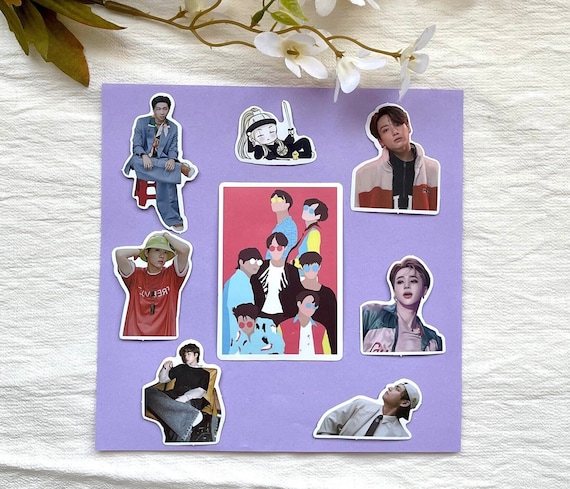 BTS Sticker Pack OT7 Bias Stickers Mystery 10 Pcs Bts Grab Bag