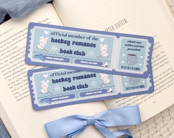 Hockey Romance Book Club Bookmark: Spicy Sports Reader Gift