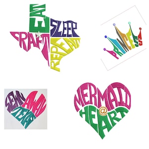 CUSTOM Stickdatei| Personalisierte Stickdatei | Stickdatei| Digitale Stickdatei | Benutzerdefinierte Stickdatei Word Art