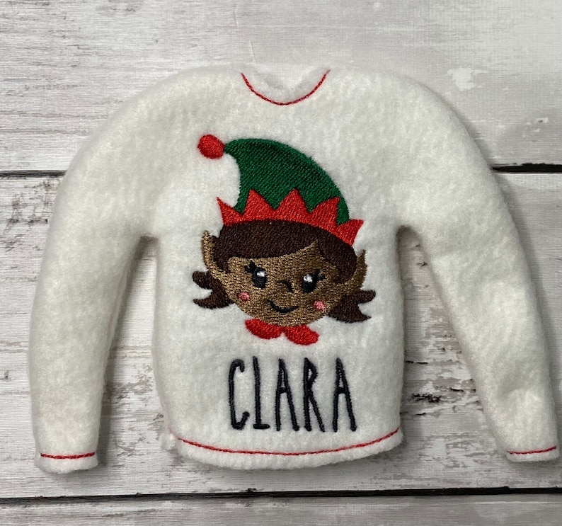 In the Hoopith Elf Sweater, Santa Custom Elf Sweater, Elf Christmas