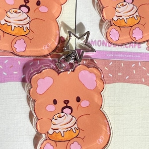 Cute Bear Acrylic Keychain