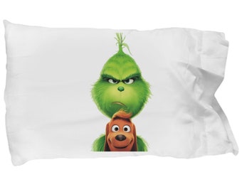grinch naughty nice pillow cases