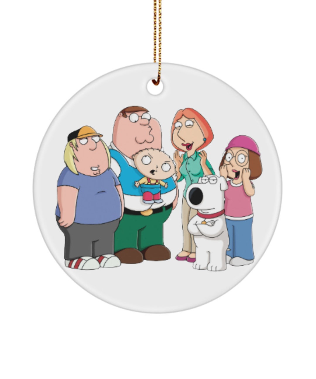 Family Guy Ornaments Family Guy Christmas Ornament Family Etsy