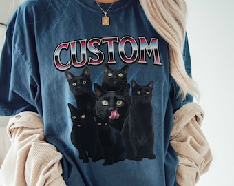 Custom Pet Shirt, Pet Owner Gift, Custom Pet Shirt Pet Photo Shirt, Cat Lover Gift, Dog Lover Gift, 90's Style Pet Shirt, Custom Pet Gift