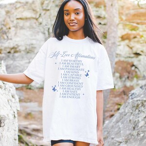 Self Love Shirt, Positive Quote Shirt, Affirmations for Self Care, Mental Health Gifts, Anxiety Tshirt, Aesthetic Clothing