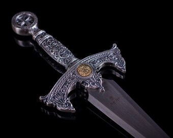 13.5" Mason Knights of Templar Knights Dagger Brand New 