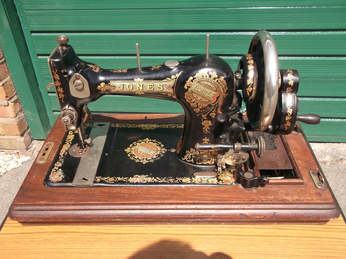 Jones Sewing Machine circa 1900 to 1909 Etsy