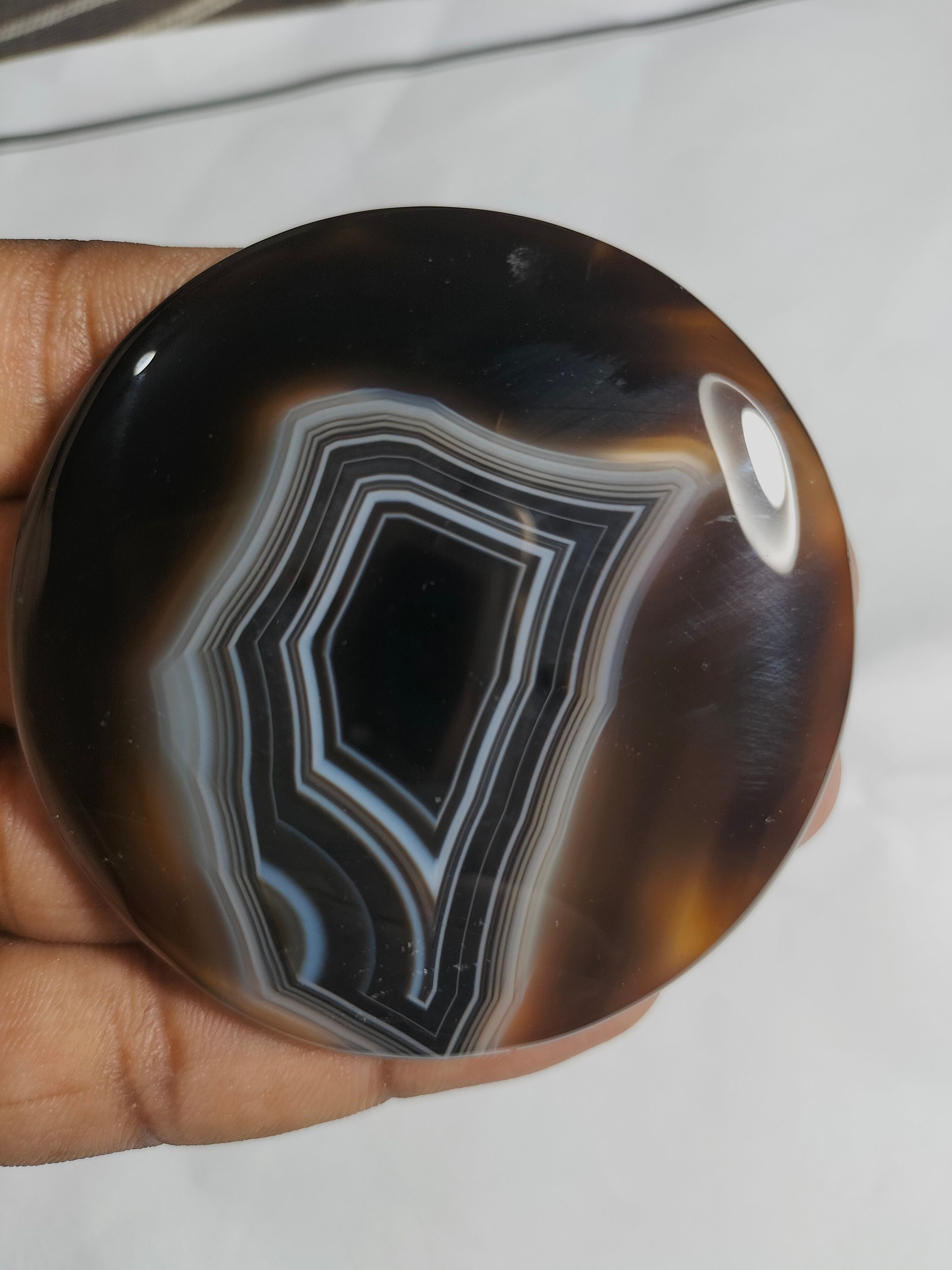 Very Rare Quality Black Banded Agate Gemstone Amazing Etsy UK