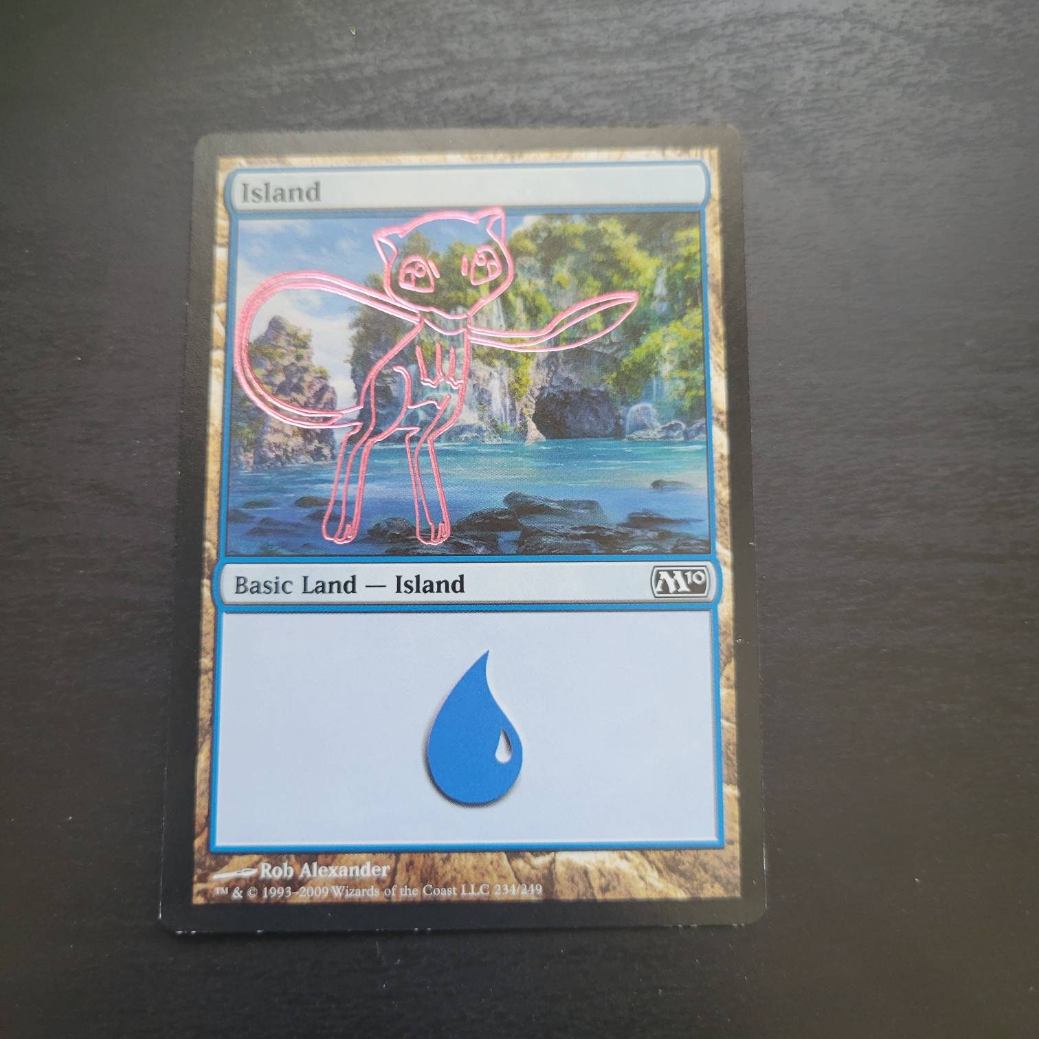Foil Etched Pokemon Mew Mtg Island Magic Card Etsy UK