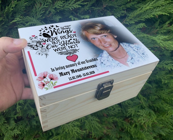 Piccola Urna / Scatola Di Cenere In Legno Personalizzata Per Cane - Foto 4