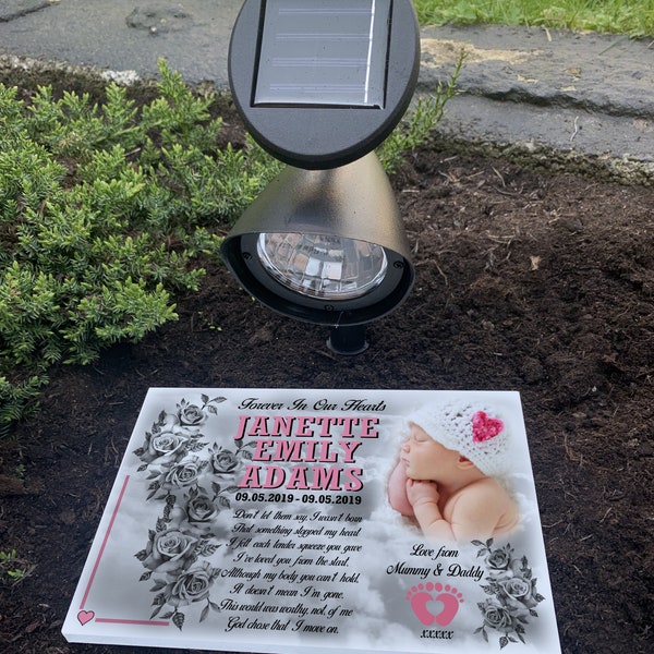 Dog Memorial Solar Light Etsy