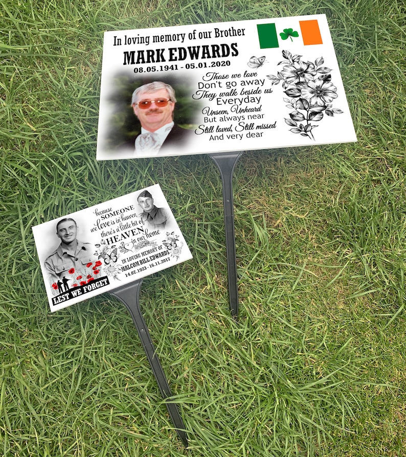 Large Grave Marker Gravestone Temporary Cemetery Headstone Etsy UK