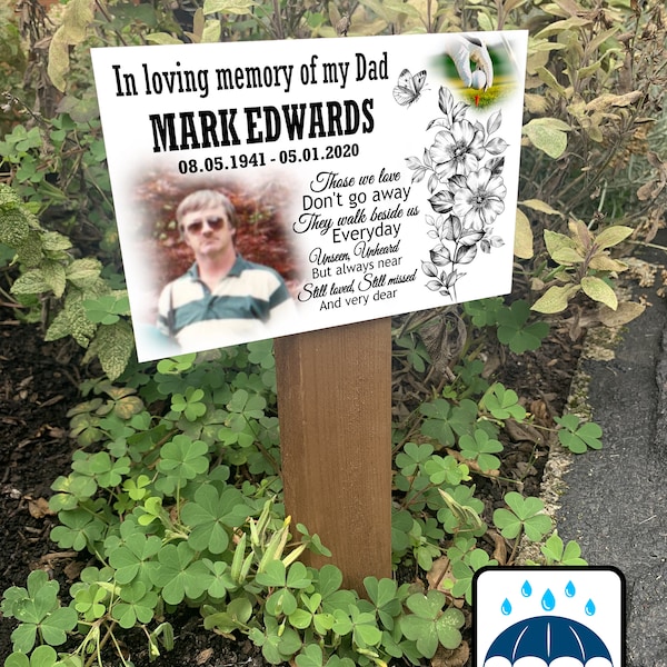 Wooden Temporary Graveside Marker Etsy