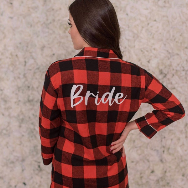Personalized Flannel Shirts, Flannel Shirts, Bridal Party Flannels, Flannel Night Shirts, Bridesmaid Flannels, Button up Flannels