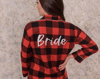 Flannel Night Shirt - Etsy