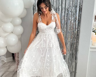 Bridal Dress, Bridal Shower Dress, White Dress, Bachelorette Party, Bride Dress, Dress