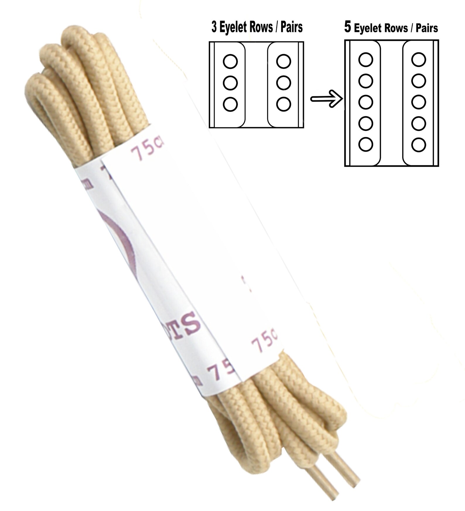 beige elastic shoe laces