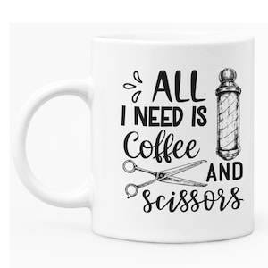 Funny Mug Caption For Hairdresser, Stylist or Barber, White Ceramic 11oz Coffee Mug With Printed Amusing Caption