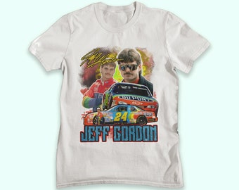 Style Jeff Gordon Signed 90s Nascar Vintage Unisex T-Shirt