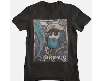 Primus Vtg Style Fan Art Printed T-shirt