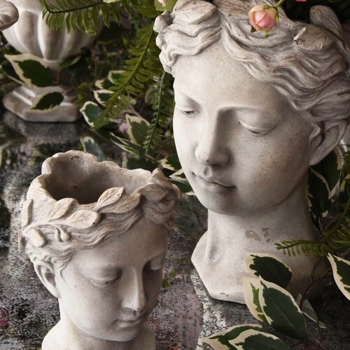 goddess bust planter