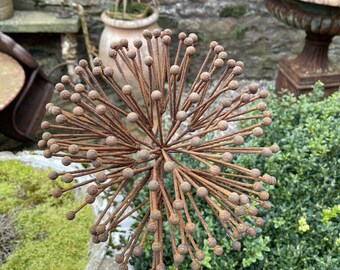 Metal Garden Flowers Etsy