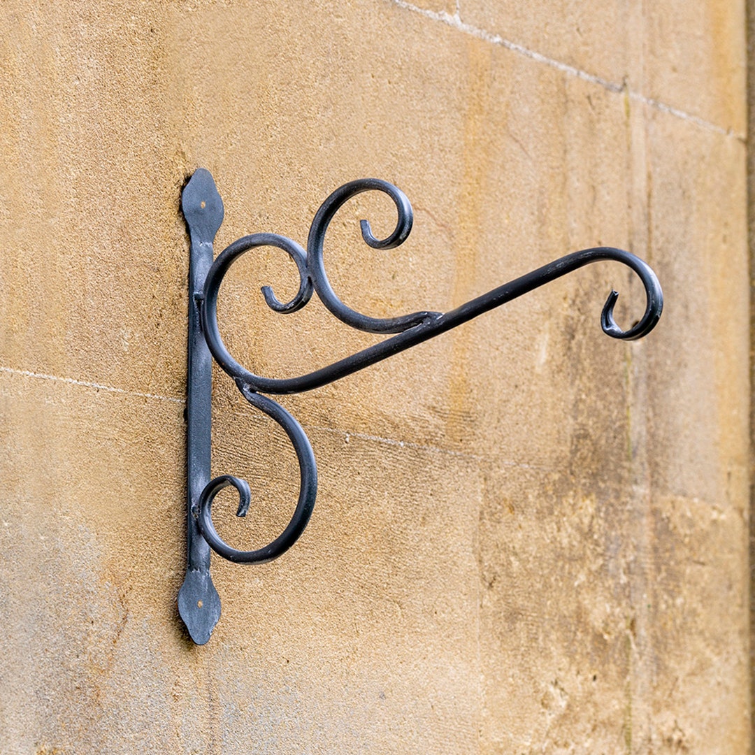 Large Metal Wall Hook Metal Wall Bracket Hanging Basket Etsy