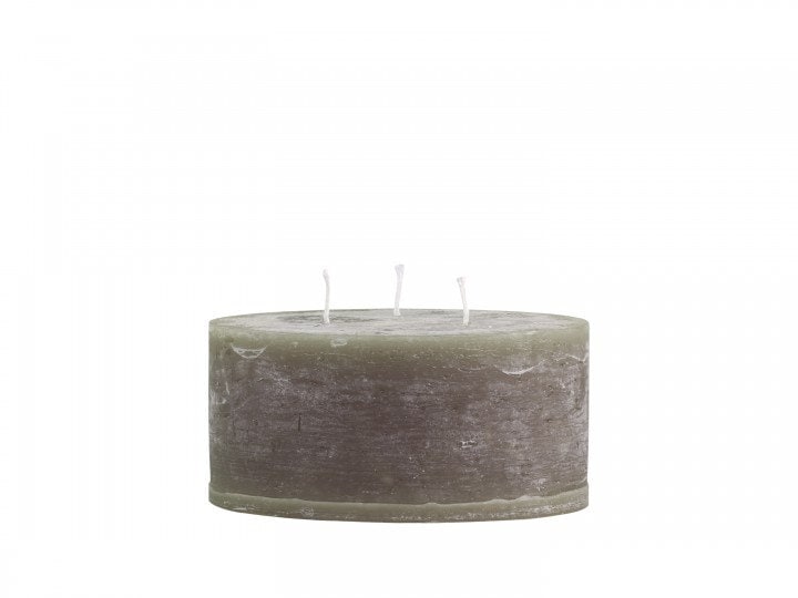 Olive Pillar Candles Olive Coloured Candles Danish Candles Etsy