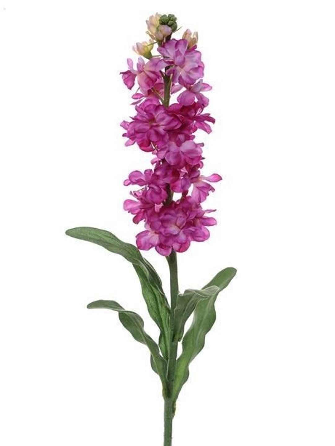 Artificial Pink Stocks Flowers Tall Silk Flowers Luxury Etsy