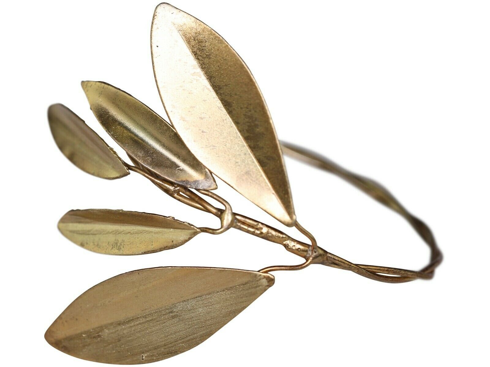 Brass Gold Metal Leaf Napkin Ring Christmas Leaves Table Etsy UK