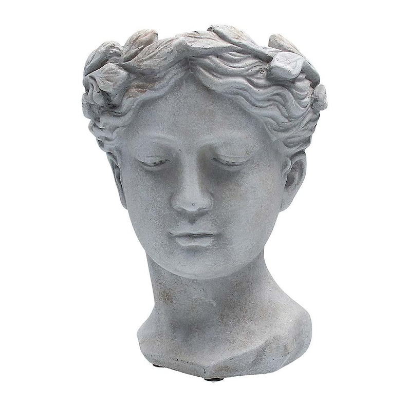 Goddess Head Planter Female Bust Planter Head Plant Pot Etsy Australia