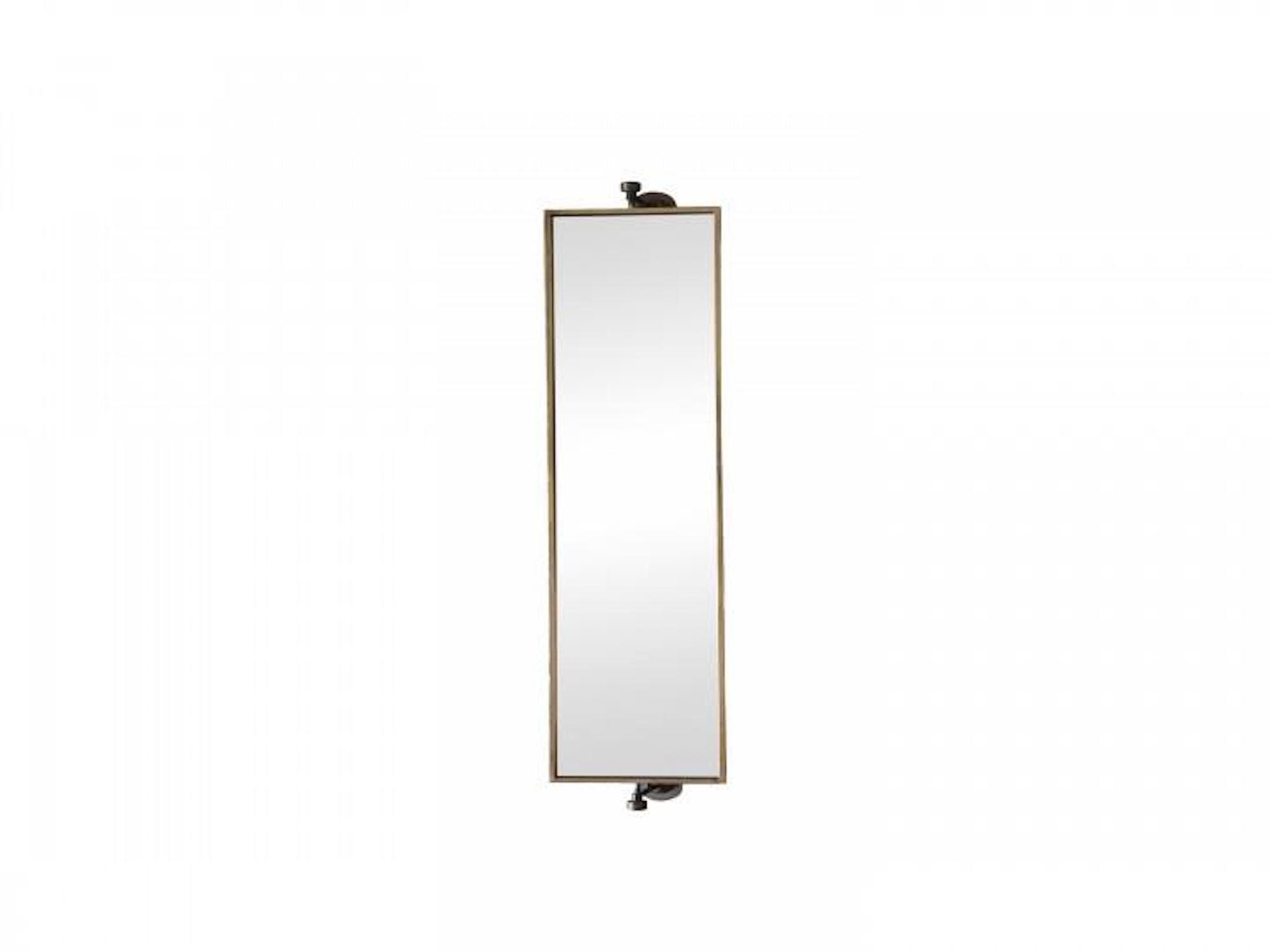 Antique Brass Frame Rectangular Swivel Wall Glass Mirror 2 Etsy UK