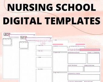 Digital Nursing Study Templates