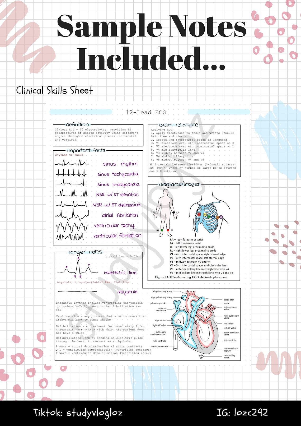 Nursing Study Templates for GoodNotes5 or Printable Etsy Nursing Study Templates for GoodNotes5 or Printable Etsy
