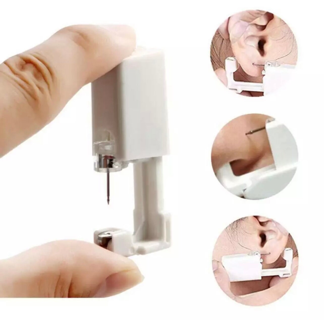 1 x Ear Piercing Kit Tool Silver Stud Sterile Disposable No Etsy