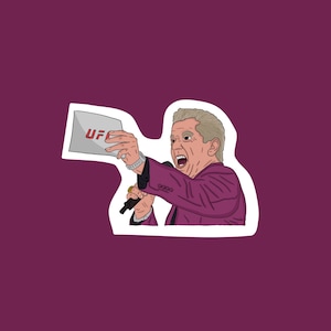 Bruce Buffer Sticker | UFC Gift | MMA Sticker | Bruce Buffer Gift | Bruce Buffer | UFC Sticker | 3x4inch