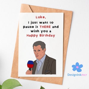 Gepersonaliseerde Jamie Carragher Happy Birthday Card | Voetbal Wenskaart | Liverpool Card | LFC Card | Kaart voor Hem | Grappige voetbalkaart