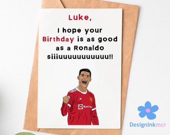 Cr7 Birthday Card Etsy France