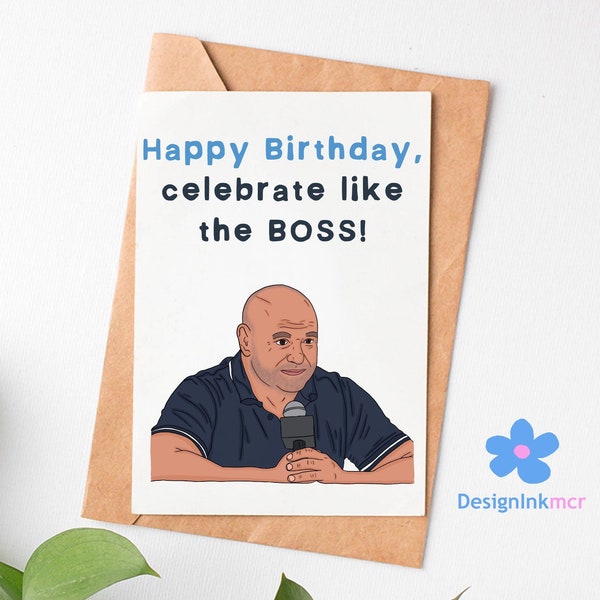 Dana White Happy Birthday Card | Dana White Birthday Card | UFC Birthday Card | MMA Birthday Card | UFC Card For Him | Funny Dana White