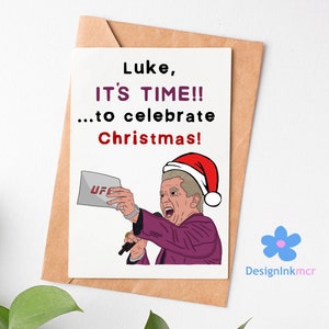 XMAS Bruce Buffer Card | Bruce Buffer Kerstkaart | UFC Kerstkaart | Bruce Buffer Kerst | UFC Kerstcadeau | Dana Wit