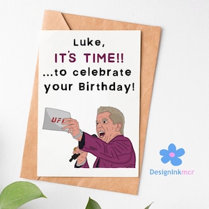 Personalisierte Alles Gute zum Geburtstag Karte | Geburtstagskarte | UFC Geburtstagskarte | MMA Geburtstagskarte | UFC Karte für Ihn