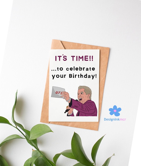 Bruce Buffer Happy Birthday Card Bruce Buffer Birthday Card | Etsy