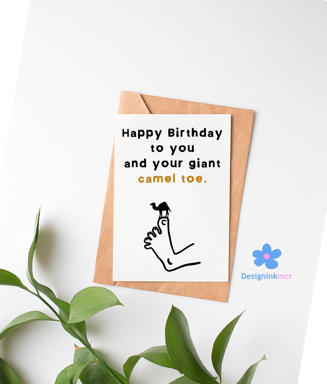 Rude Happy Birthday Card Rude Card for Her Card About Camel Toe Funny ...