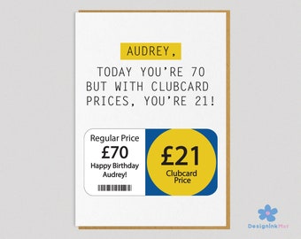 70th Birthday Card | Funny 70th Birthday Card | 70th Card For Women | 70th Card For Men | Personalised 70th Birthday Card | 70th Birthday