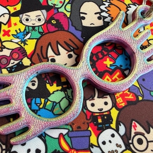 Harry Potter Luna Lovegood Glasses Keychain